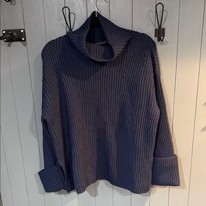 Banana Republic Deep Blue Cowl Neck Sweater